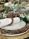 Fééric Lights and Christmas Servetring Dennenappel - Set van 2 stuks - Kerstdecoratie - Groen