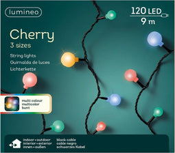 Feestverlichting twinkle gekleurd 120 leds - Kerstverlichting/feestverlichting lichtsnoeren - Buiten verlichting