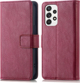 imoshion Samsung Galaxy A33 - Luxe Bookcase - Ruimte voor 3 pasjes - Bordeaux