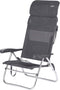 Crespo AL/223 - Strandstoel - Verstelbaar met hoofdsteun - Donker grijs