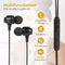 Nuvance Oortjes - 3.5mm Jack - In-Ear Oordopjes met Microfoon - Zwart