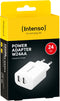 Intenso W24AA - USB-A lichtnetadapter - 24W - 2x USB-A - Wit