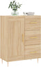 vidaXL - Dressoir - 69,5x34x90 - cm - bewerkt - hout - sonoma - eikenkleurig