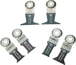 Fein 35222967010 Best of E-cut 6-delige multitool zaagbladen set - Wood & Metal - starlock
