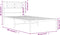 vidaXL - Bedframe - met - hoofdbord - metaal - wit - 90x200 - cm