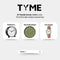 Tyme Santorini - Dames Horloge - 27mm Wit/Roze - Elegant design met cadeauverpakking
