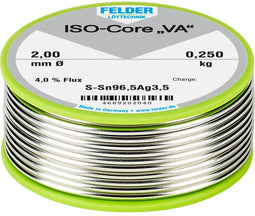 Felder ISO-Core VA Soldeertin Spoel Sn96,5Ag3,5 0.250 kg 2 mm