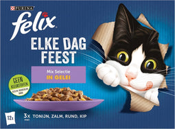 Felix Elke Dag Feest Mix Selectie in Gelei 12 x 85 gr