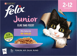 Felix Elke Dag Feest Mix Selectie in Gelei Junior 12 x 85 gr