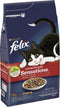 Felix Meaty Sensations - Kattenvoer Droogvoer - Rund, Kip & Groenten - 4 kg