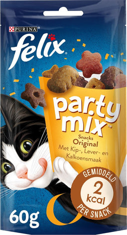 Felix Partymix Original - Kattensnack - Mix 60 g