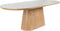 Feliz Lifestyle Almira Eettafel Ovaal Hout Wit/ Bruin