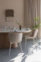 Feliz Lifestyle Almira Eettafel Ovaal Hout Wit/ Bruin