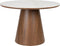 Feliz Lifestyle Almira Eettafel Rond 115 cm Hout Wit/ Bruin donker