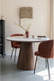 Feliz Lifestyle Almira Eettafel Rond 115 cm Hout Wit/ Bruin donker