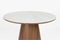 Feliz Lifestyle Almira Eettafel Rond 115 cm Hout Wit/ Bruin donker