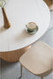 Feliz Lifestyle Almira Eettafel Rond 115 cm Hout Wit/ Bruin