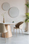 Feliz Lifestyle Almira Eettafel Rond 115 cm Hout Wit/ Bruin