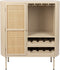 Feliz Lifestyle Amaya Wijnkast/ Drankkast/ Barkast Laag Rotan - Beige