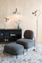 Feliz Lifestyle Anshin Vloerlamp/ Staande Leeslamp Glas Grijs
