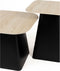 Feliz Lifestyle Baru Bijzettafel Travetin-Look Set van 2