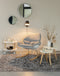 Feliz Lifestyle Bodine Bijzettafel Rond Hout Wit - Set van 2