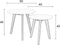 Feliz Lifestyle Bodine Bijzettafel Rond Hout Wit - Set van 2
