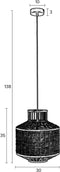 Housecraft Living Carmen Hanglamp M - Zwart