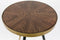 Housecraft Living Denise Bijzettafel Hout Rond 44 cm Bruin/ Goud