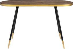 Feliz Lifestyle Denise Consoletafel/ Wandtafel Hout 121x 91 cm Bruin/ Goud