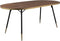 Feliz Lifestyle Denise Eettafel Hout Ovaal 180x90 cm Bruin/ Goud