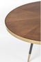 Feliz Lifestyle Denise Eettafel Hout Ovaal 180x90 cm Bruin/ Goud