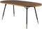 Feliz Lifestyle Denise Eettafel Hout Ovaal 180x90 cm Bruin/ Goud