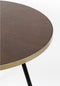 Feliz Lifestyle Denise Eettafel Hout Rond 91 cm Bruin/ Goud