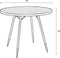 Feliz Lifestyle Denise Eettafel Hout Rond 91 cm Bruin/ Goud