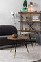 Feliz Lifestyle Denise Salontafel Hout Rond 61 cm Bruin/ Goud