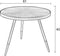 Feliz Lifestyle Denise Salontafel Hout Rond 61 cm Bruin/ Goud