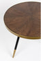 Feliz Lifestyle Denise Salontafel Hout Rond 61 cm Bruin/ Goud