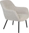 Feliz Lifestyle Dude Loungestoel/ Fauteuil Bouclé stof Beige/ Wit