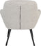Feliz Lifestyle Dude Loungestoel/ Fauteuil Bouclé stof Beige/ Wit