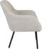 Feliz Lifestyle Dude Loungestoel/ Fauteuil Bouclé stof Beige/ Wit