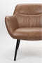 Feliz Lifestyle Dude Loungestoel/ Fauteuil Vintage Kunstleer Bruin