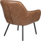 Feliz Lifestyle Dude Loungestoel/ Fauteuil Vintage Kunstleer Bruin