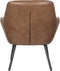 Feliz Lifestyle Dude Loungestoel/ Fauteuil Vintage Kunstleer Bruin