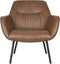 Feliz Lifestyle Dude Loungestoel/ Fauteuil Vintage Kunstleer Bruin