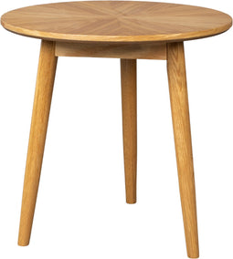 Feliz Lifestyle Fabio Bijzettafel Rond Hout 50x50 cm Naturel