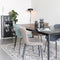 Feliz Lifestyle Fabio Eettafel Hout Visgraat 160x80 cm Zwart