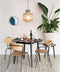 Feliz Lifestyle Fabio Eettafel Rond Hout 100 cm Zwart