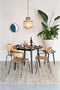 Feliz Lifestyle Fabio Eettafel Rond Hout 100 cm Zwart