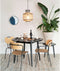 Feliz Lifestyle Fabio Eettafel Rond Hout 120 cm Zwart